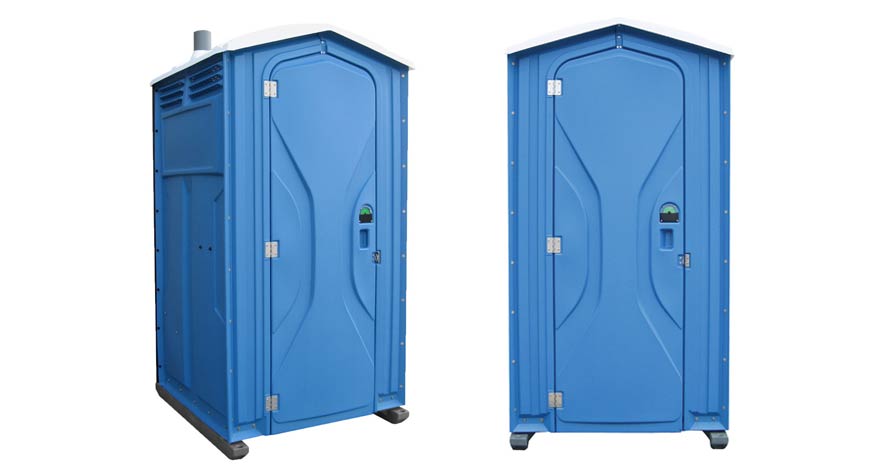 Long-term porta potty units on site in Brea, California